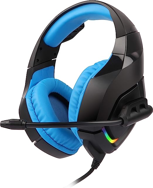 Zebronics Zeb-Rush (Blue) Premium Wired Gaming On Ear Headphone with RGB LEDs, Dual 3.5mm Jack, Converter Pin, Cushion Headband, Volume Controller, Adjustable Mic, 40mm Neodymium Drivers Zebronics Zeb-Rush (Blue) Premium Wired Gaming On Ear Headphone with RGB LEDs, Dual 3.5mm Jack, Converter Pin, Cushion Headband, Volume Controller, Adjustable Mic, 40mm Neodymium Drivers